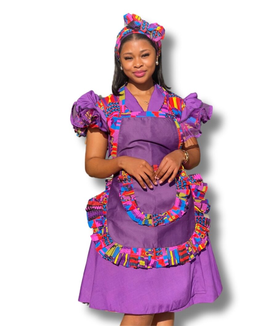 Vibrant Purple With Apron