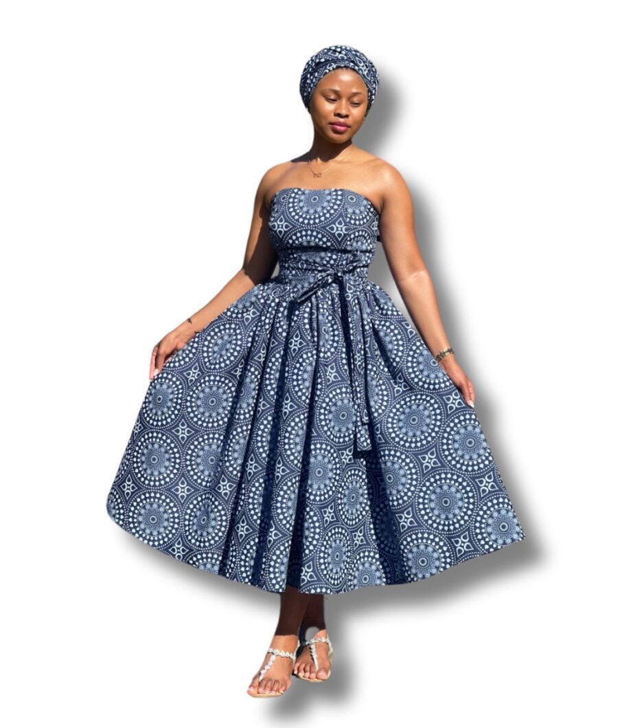 Sunrise blue three piece dress