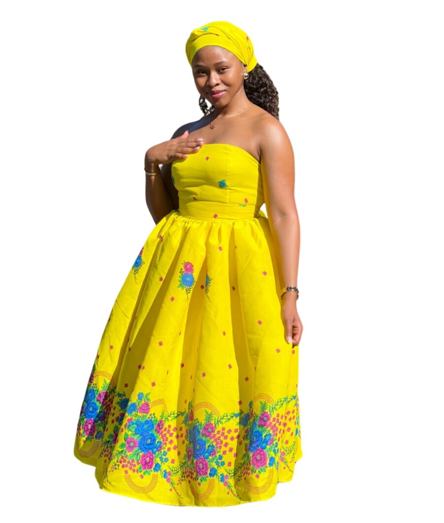 Yellow T three piece dress